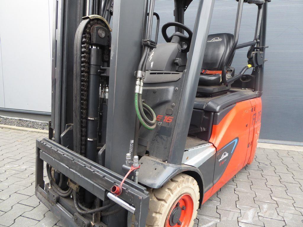 Linde E16C-02 El gaffeltrucks