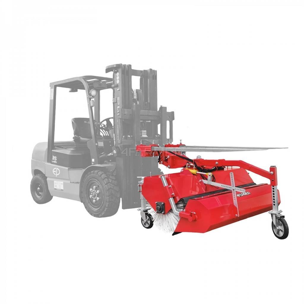 4Farmer Zamiatarka 180 cm do wózka widłowego / do koparko- Fejemaskiner