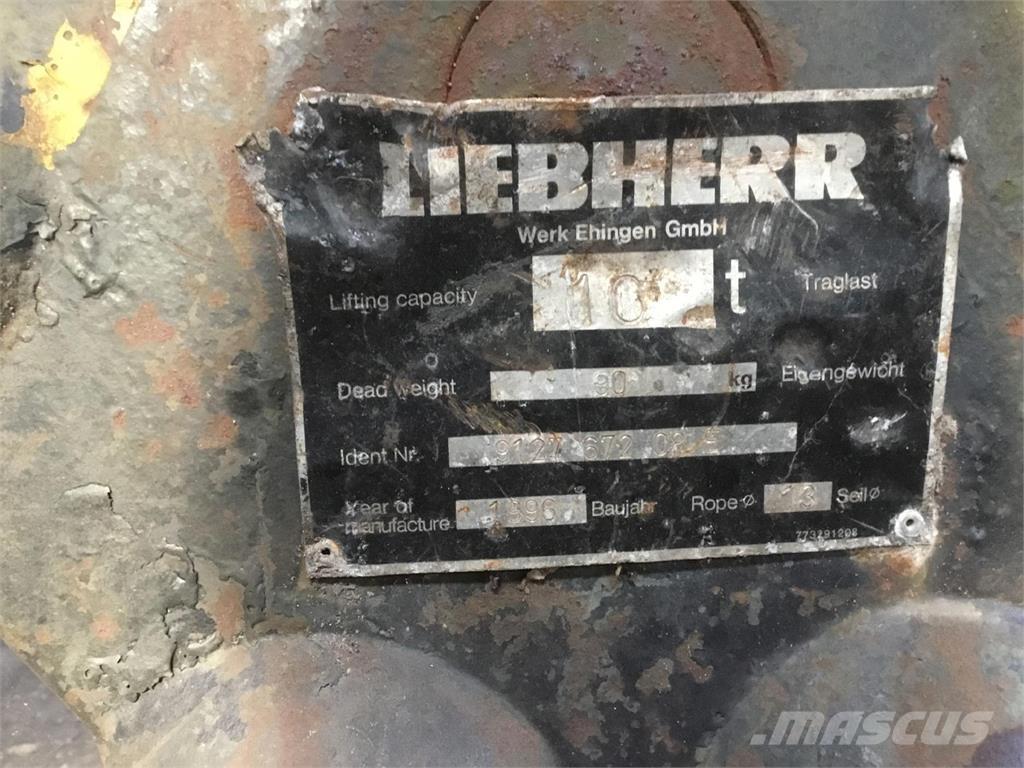 Liebherr Hookblock 13mm 1 sheave 10t Krandele og udstyr