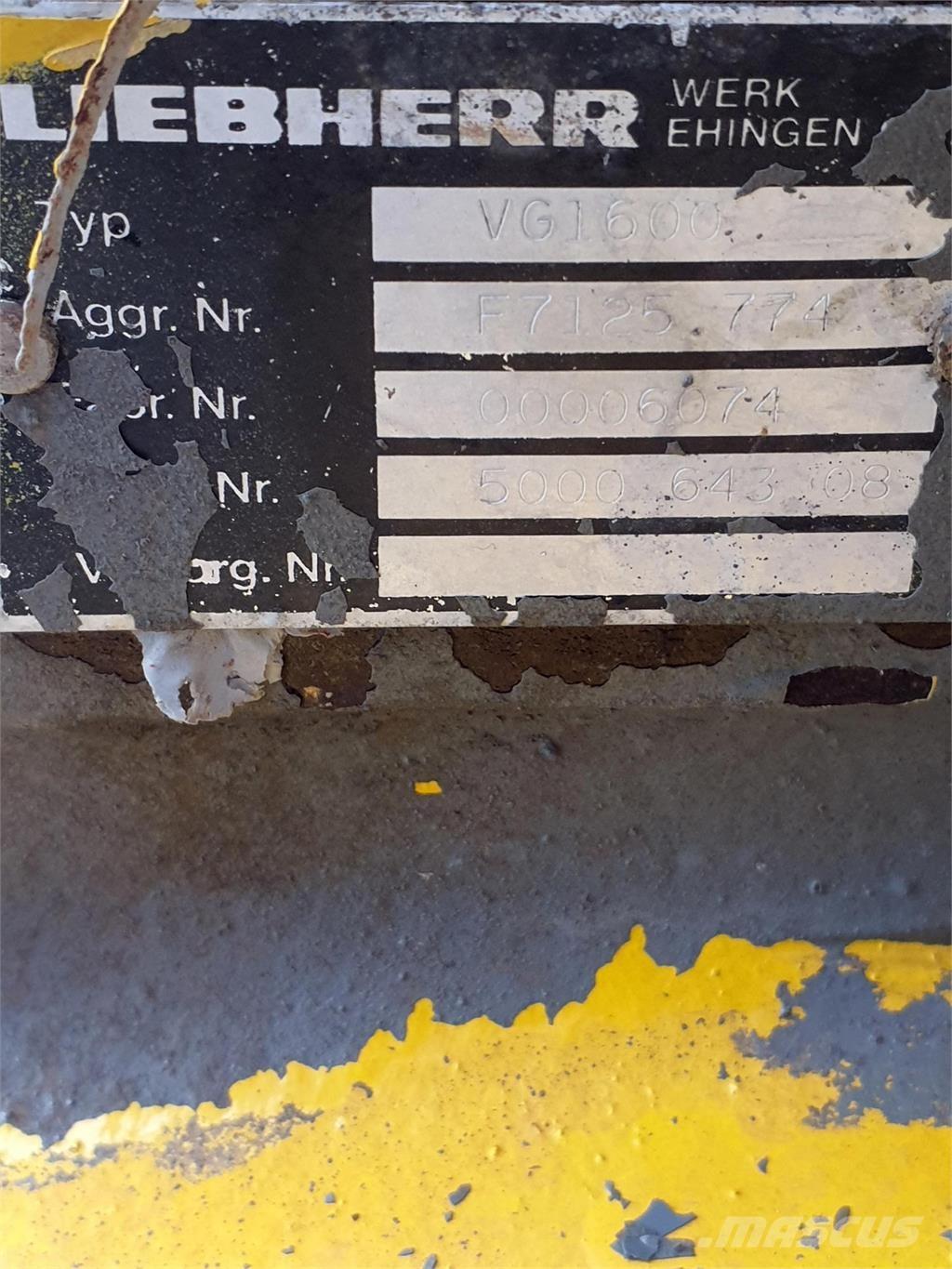 Liebherr LTM 1160-2 distributor gearbox VG 1600 Gear