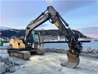 Volvo EC140DL Tracked excavator w/ Rototilt, Cleaning tr
