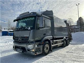 Mercedes-Benz Actros 963-0-C Garbage Truck Rear Loader SEE VIDEO