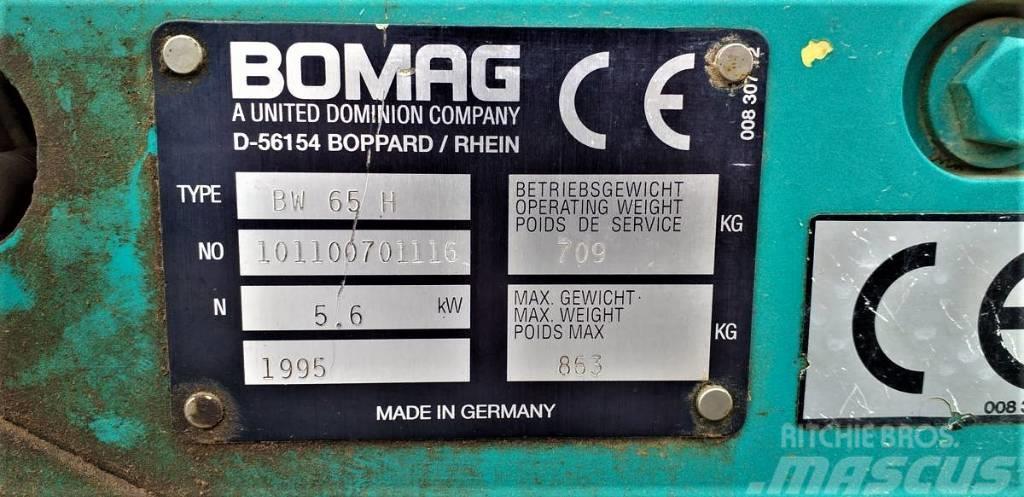  Walec wibracyjny prowadzony BOMAG BW 65 H Bugseret vibrationstromle