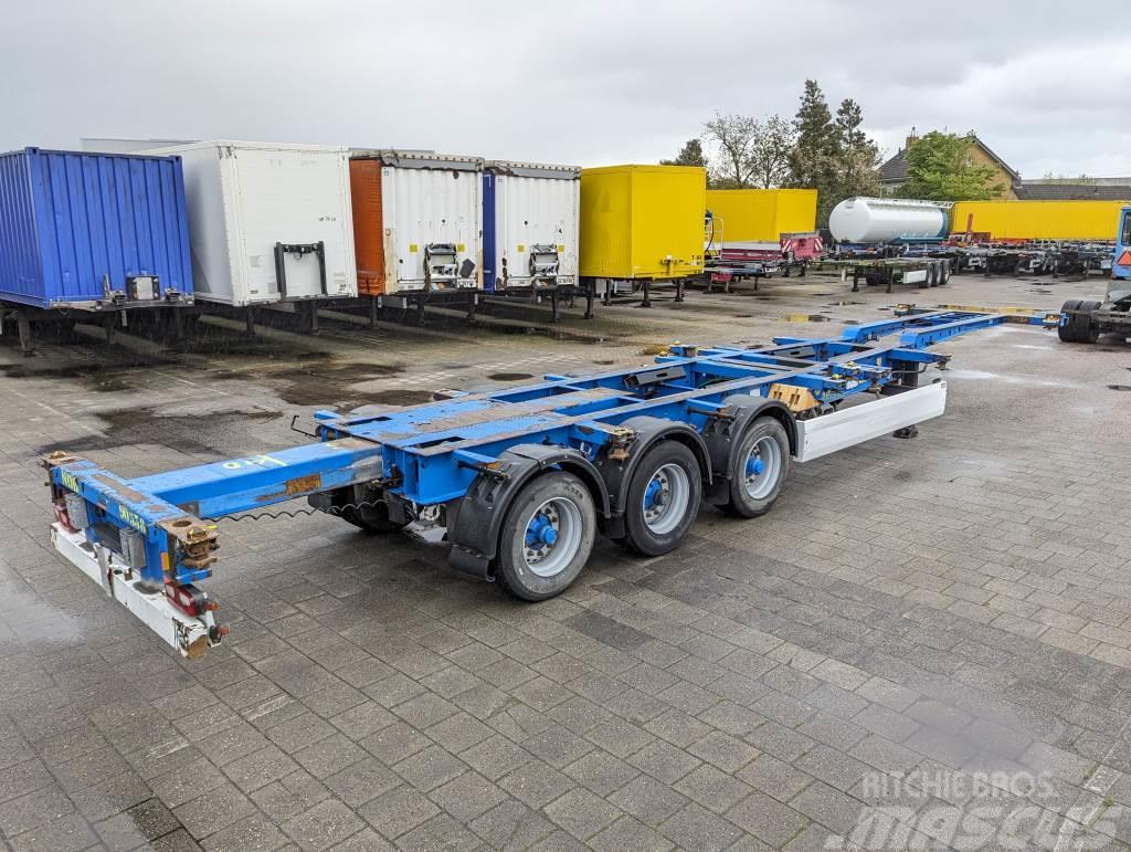 Krone SD 27 3-Assen BPW - DrumBrakes- 5280kg - ALL Sorts Semi-trailer med containerramme