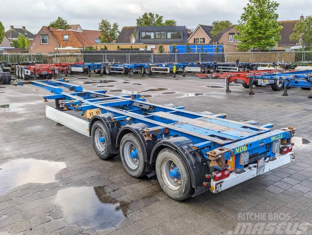 Krone SD 27 3-Assen BPW - DrumBrakes- 5280kg - ALL Sorts Semi-trailer med containerramme
