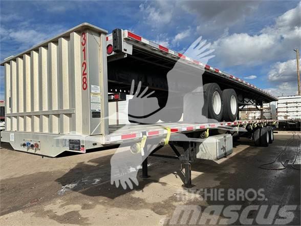 Transcraft 53' CAL LEGAL COMBO FLATBED, REAR SLIDE AXLE, AIR Semi-trailer med lad/flatbed
