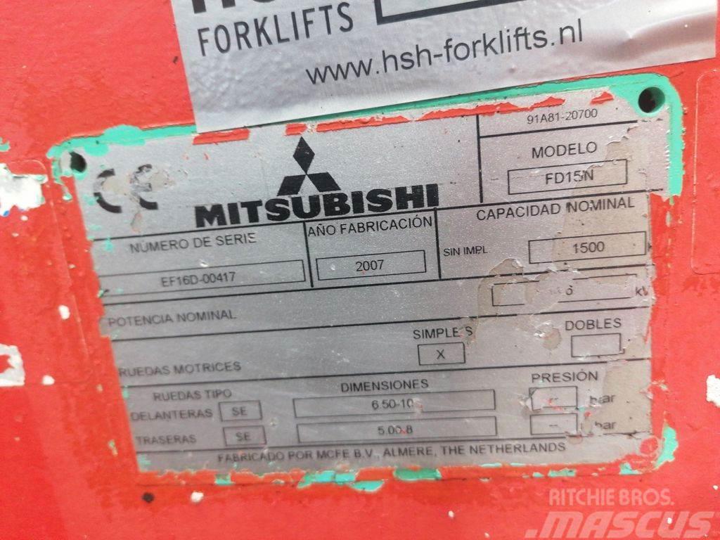 Mitsubishi FD15N Diesel gaffeltrucks
