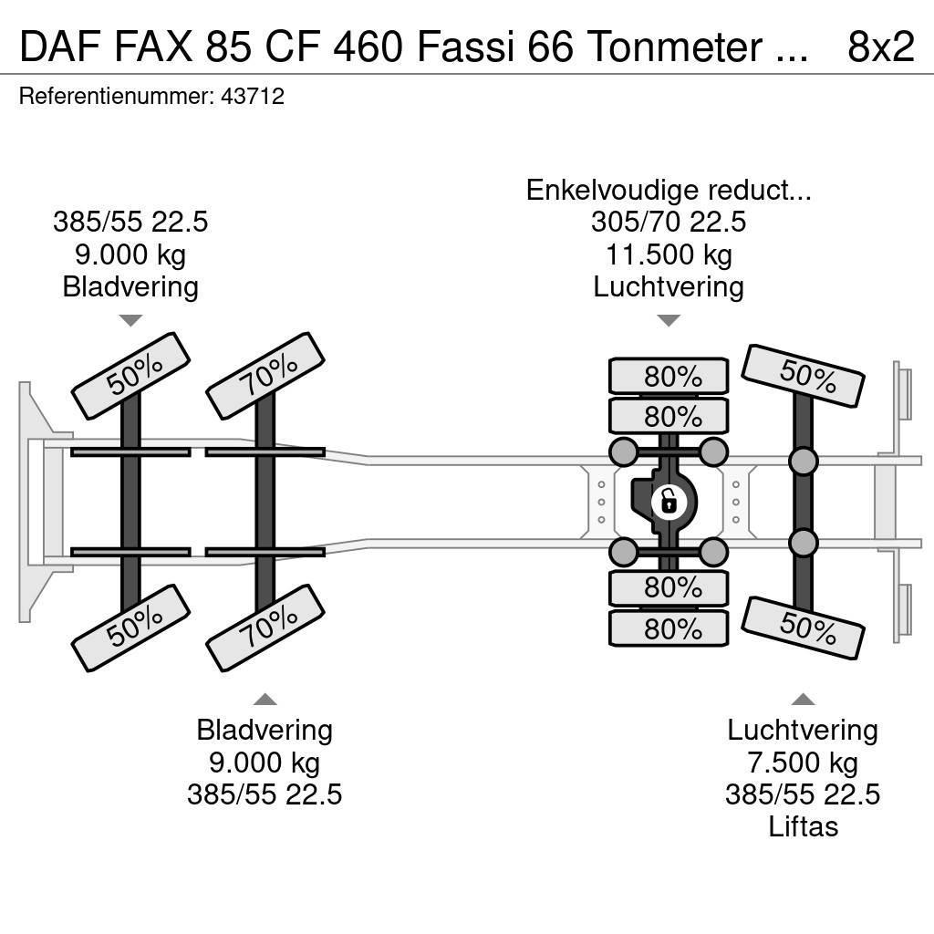 DAF FAX 85 CF 460 Fassi 66 Tonmeter laadkraan Kraner til alt terræn