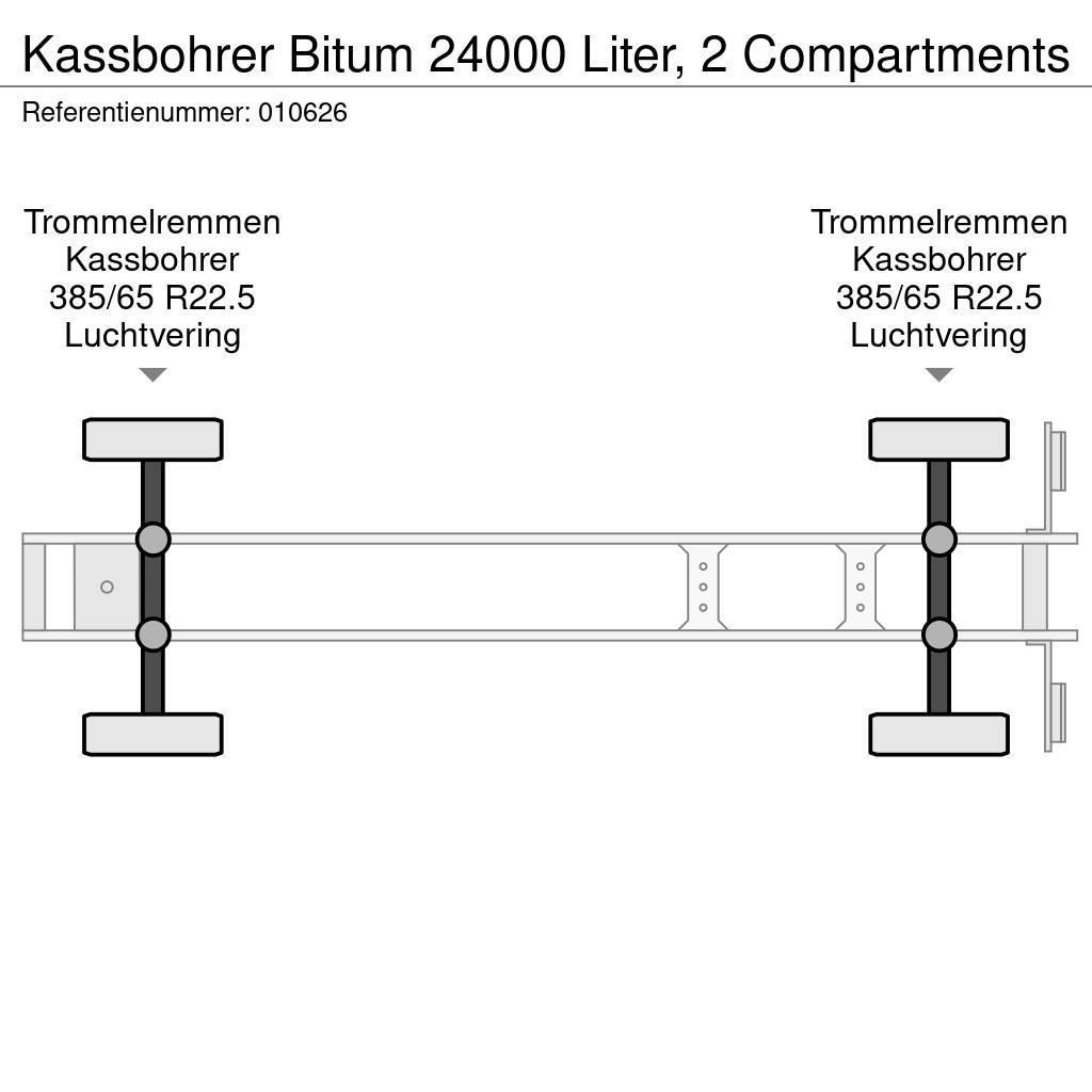 Kässbohrer Bitum 24000 Liter, 2 Compartments Semi-trailer med Tank