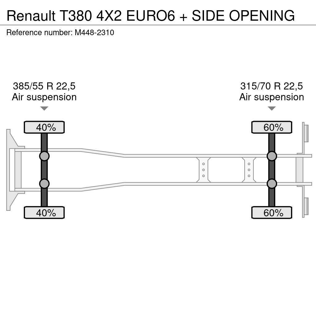 Renault T380 4X2 EURO6 + SIDE OPENING Fast kasse