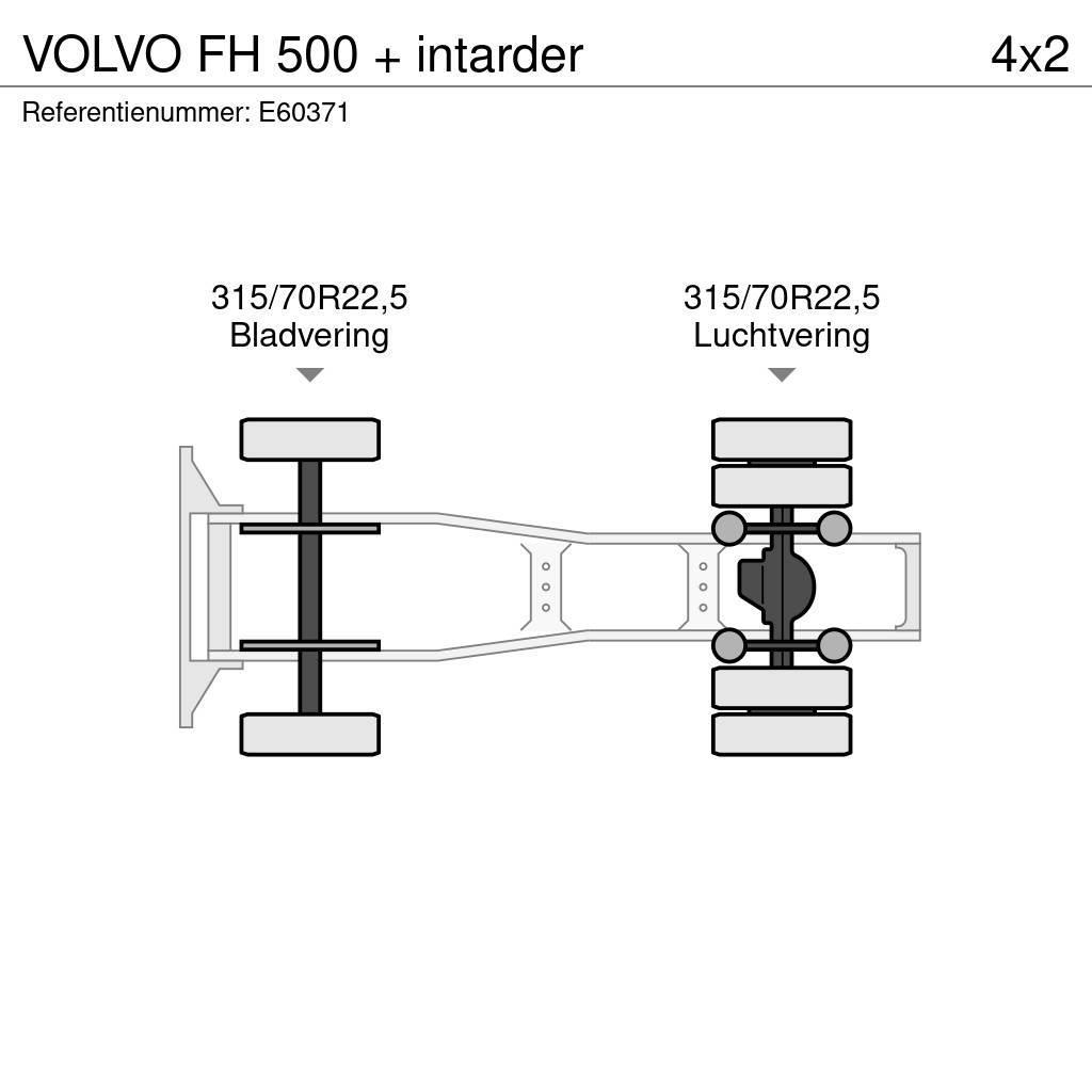 Volvo FH 500 + intarder Trækkere