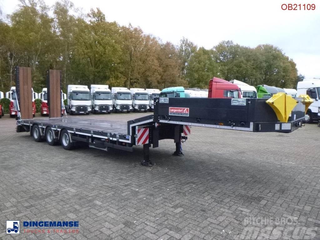 Langendorf 3-axle semi-lowbed trailer 48T ext. 13.5 m + ramps Semi-trailer blokvogn