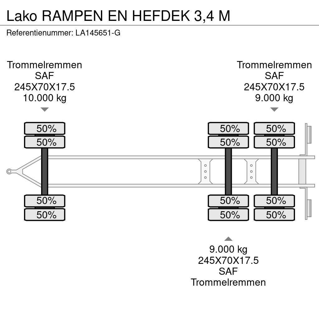Lako RAMPEN EN HEFDEK 3,4 M Blokvogn