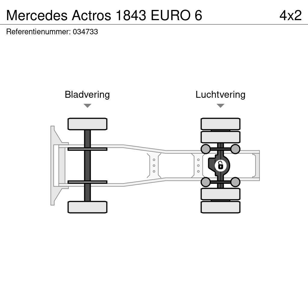 Mercedes-Benz Actros 1843 EURO 6 Trækkere