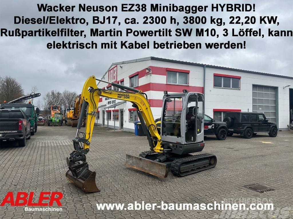 Wacker Neuson EZ 38 Hybrid! Minibagger diesel/Strom Powertilt Minigravemaskiner