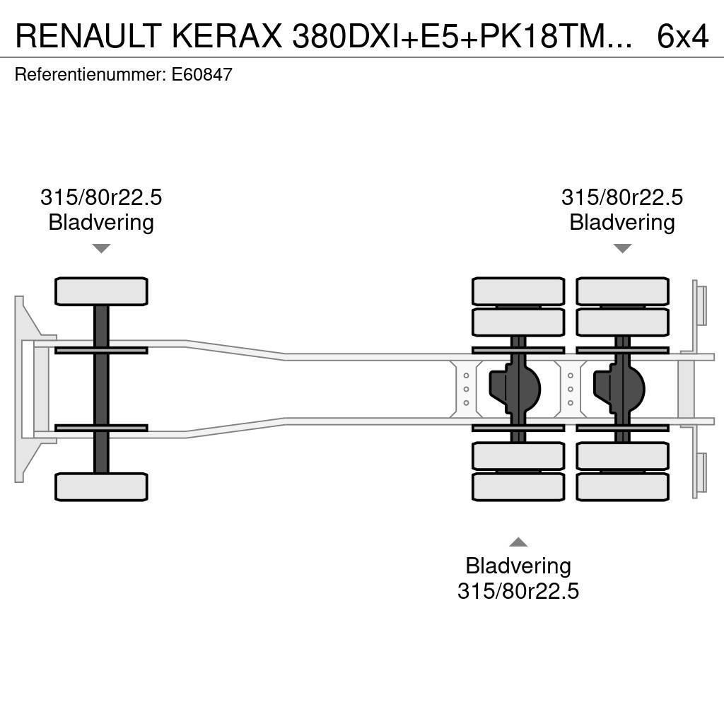 Renault KERAX 380DXI+E5+PK18TM/3EXT Lastbil med lad/Flatbed