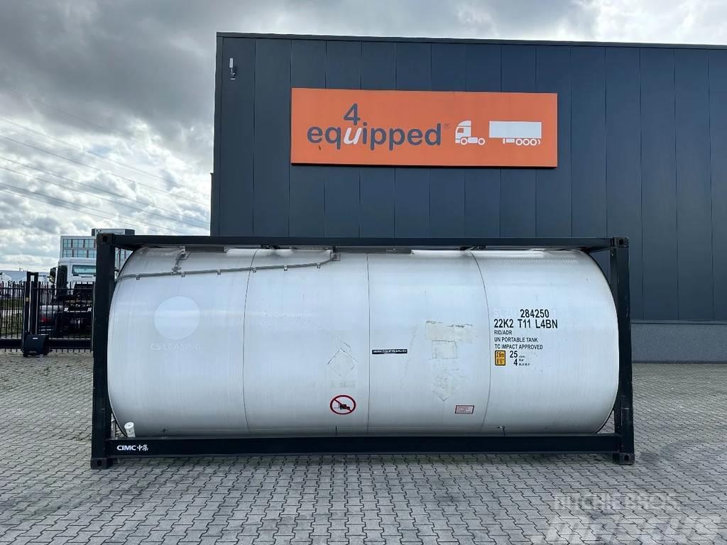 CIMC tankcontainers TOP: ONE WAY/NEW 20FT ISO tankconta Tanke