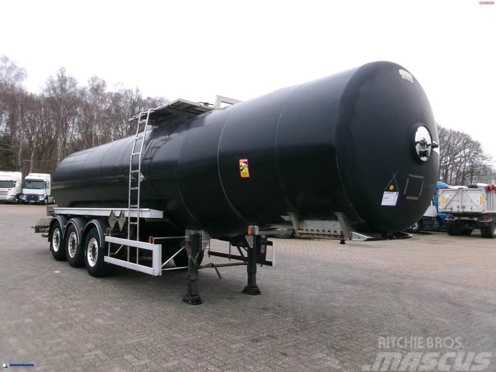 Magyar Bitumen / heavy oil tank inox 30.5 m3 / 1 comp + m Semi-trailer med Tank