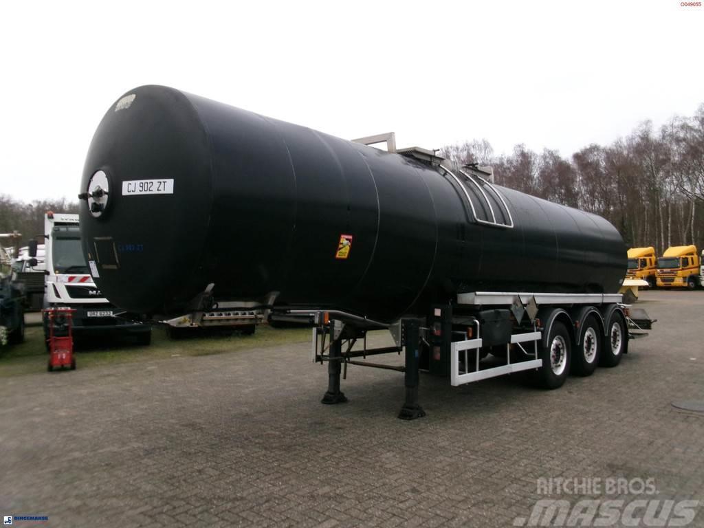 Magyar Bitumen / heavy oil tank inox 30.5 m3 / 1 comp + m Semi-trailer med Tank