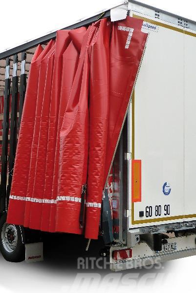 Fruehauf MaxiSpeed Hydraulisk överbyggnad Semi-trailer med Gardinsider