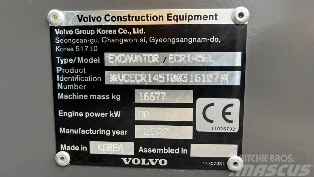 Volvo ECR145EL Gravemaskiner på larvebånd