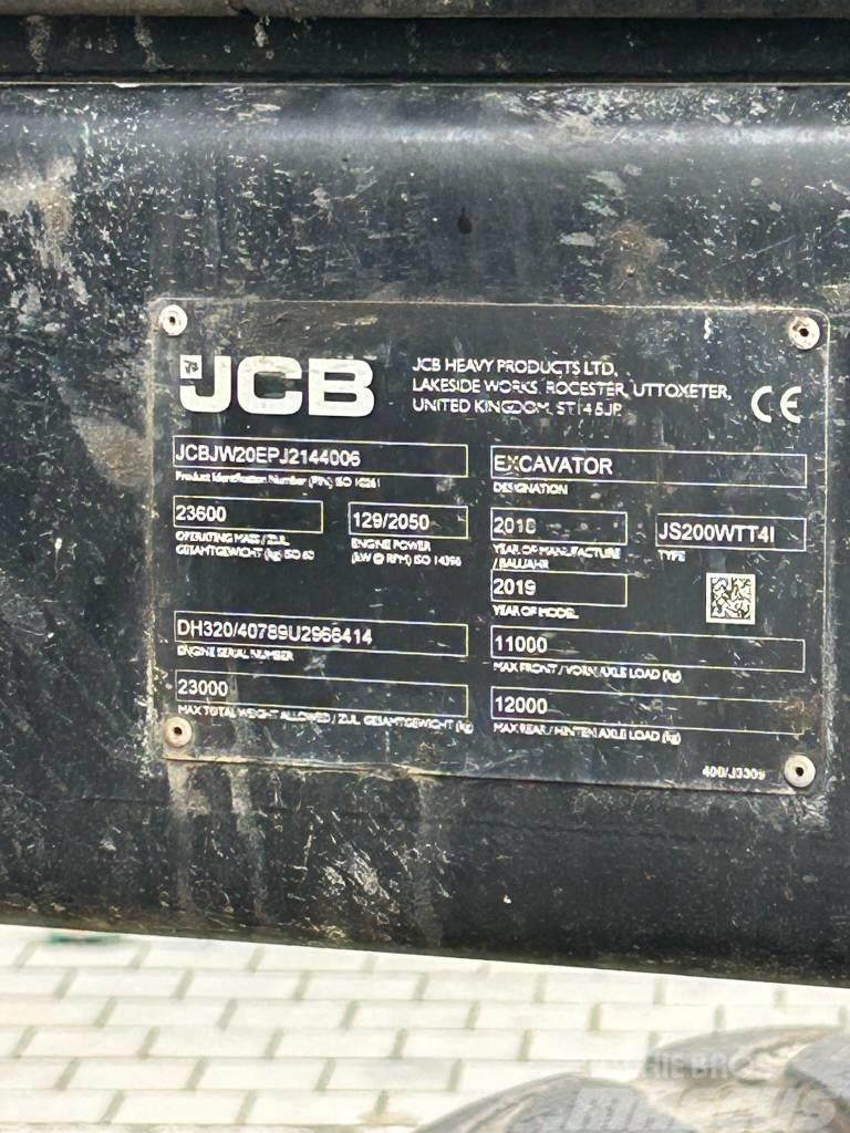 JCB JS 200 W Gravemaskiner på hjul