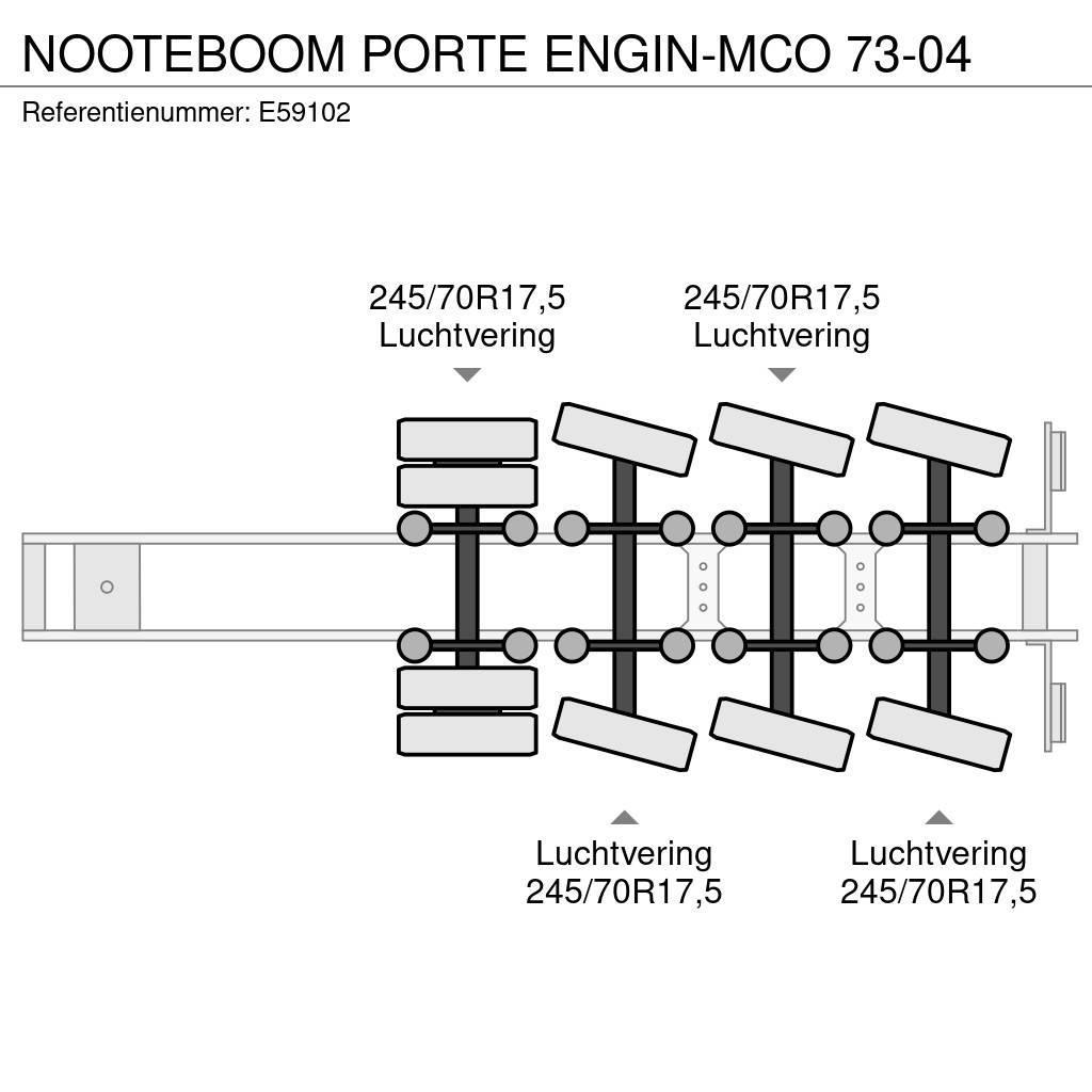 Nooteboom PORTE ENGIN-MCO 73-04 Semi-trailer blokvogn