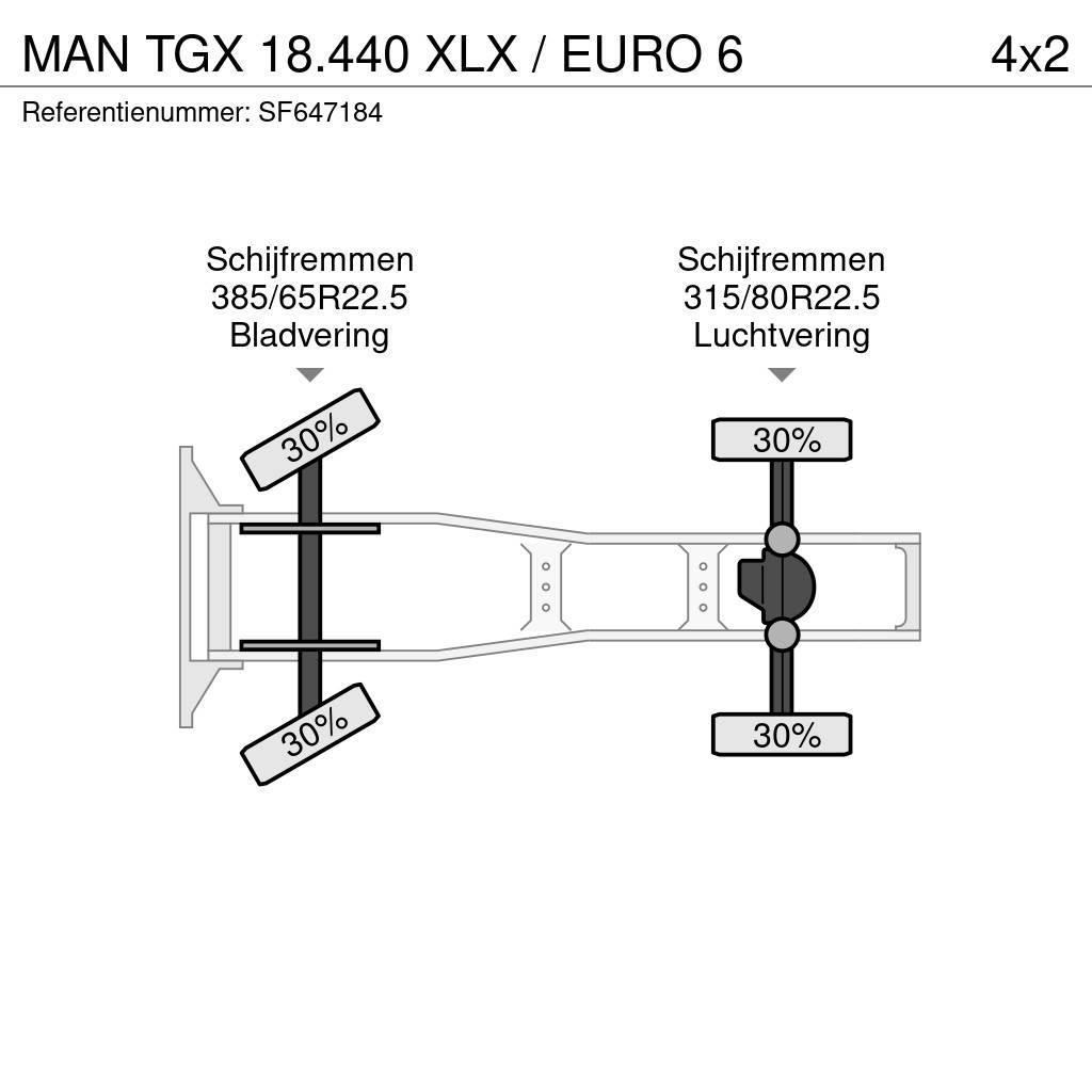 MAN TGX 18.440 XLX / EURO 6 Trækkere