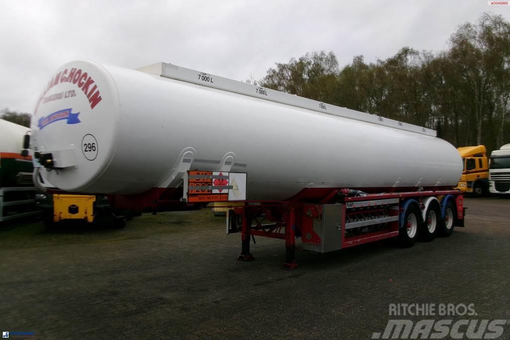 LAG Fuel tank alu 44.4 m3 / 6 comp + pump Semi-trailer med Tank