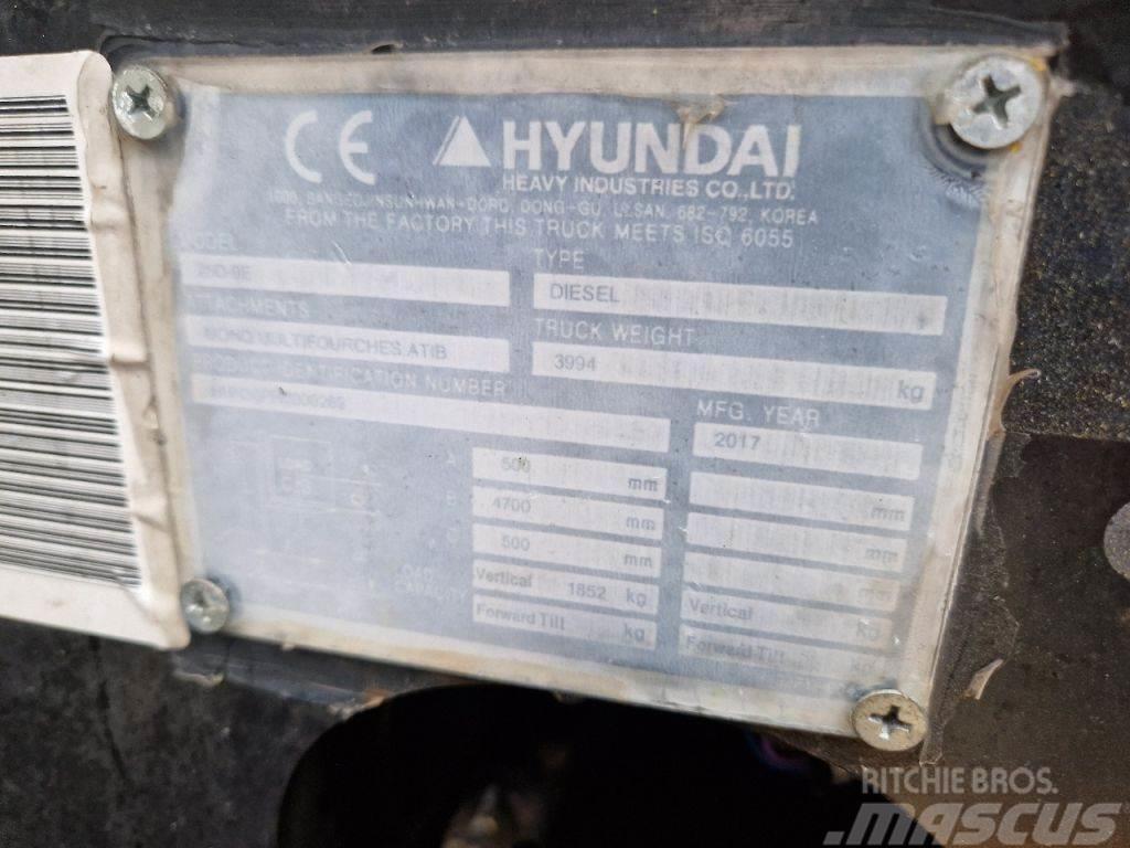 Hyundai 25D-9E Diesel gaffeltrucks