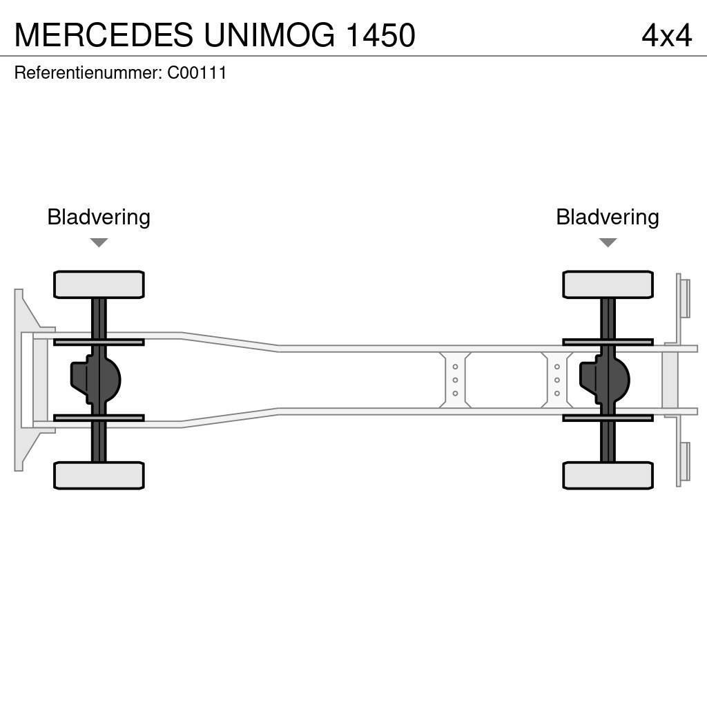 Mercedes-Benz UNIMOG 1450 Lastbiler med tip