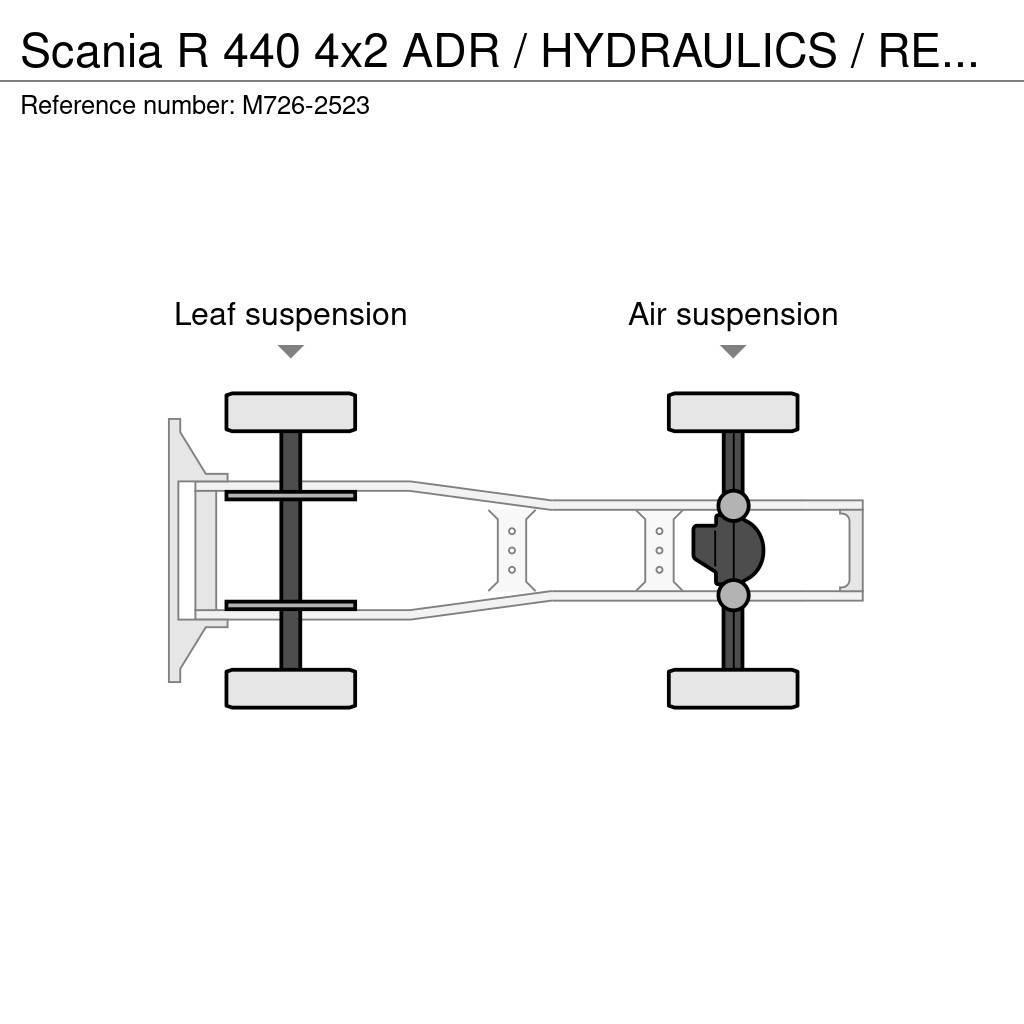 Scania R 440 4x2 ADR / HYDRAULICS / RETARDER Trækkere