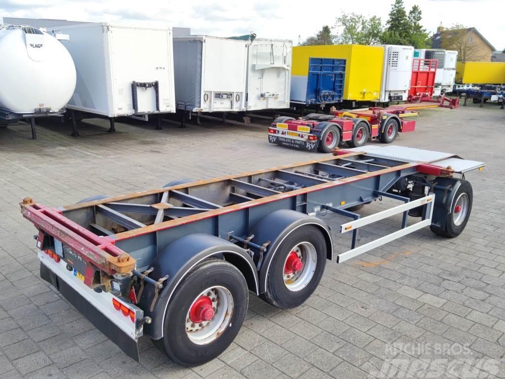  WUEST WU10-18CKA 3-Assen SAF - Trommelremmen - Sch Semi-trailer med containerramme