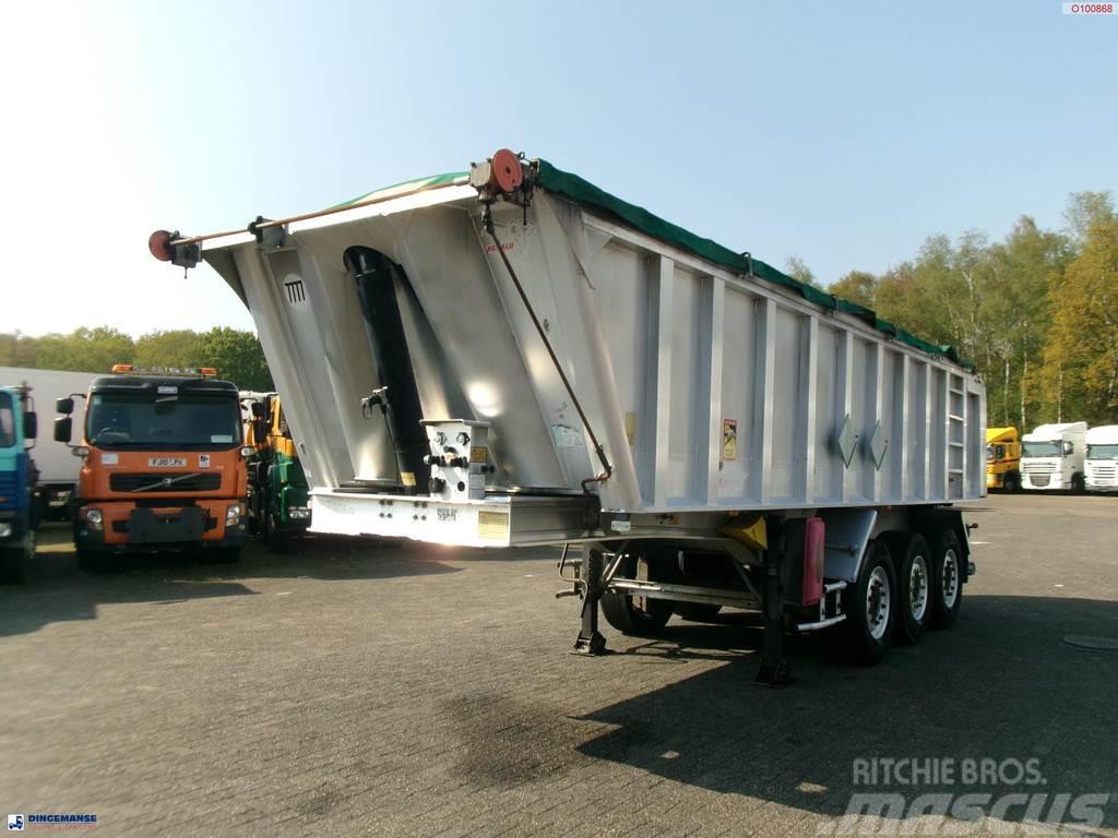 Benalu Tipper trailer alu 25 m3 + tarpaulin Semi-trailer med tip