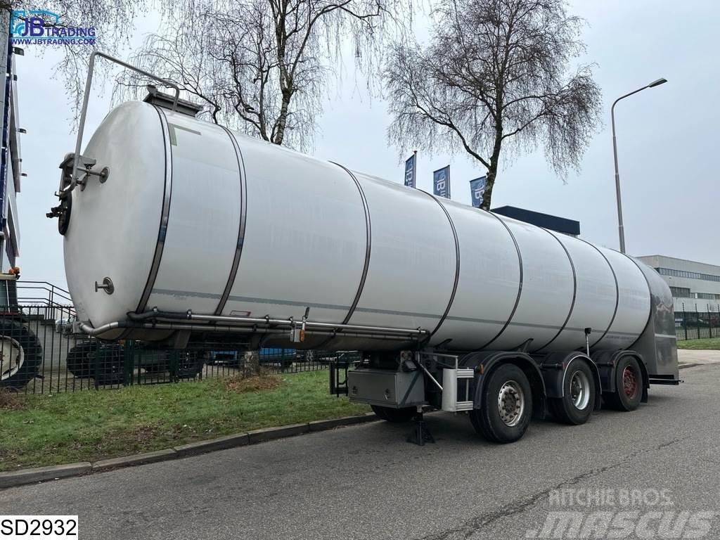 Magyar Food 34000 Liters, milk tank, food, 1 Comp Semi-trailer med Tank