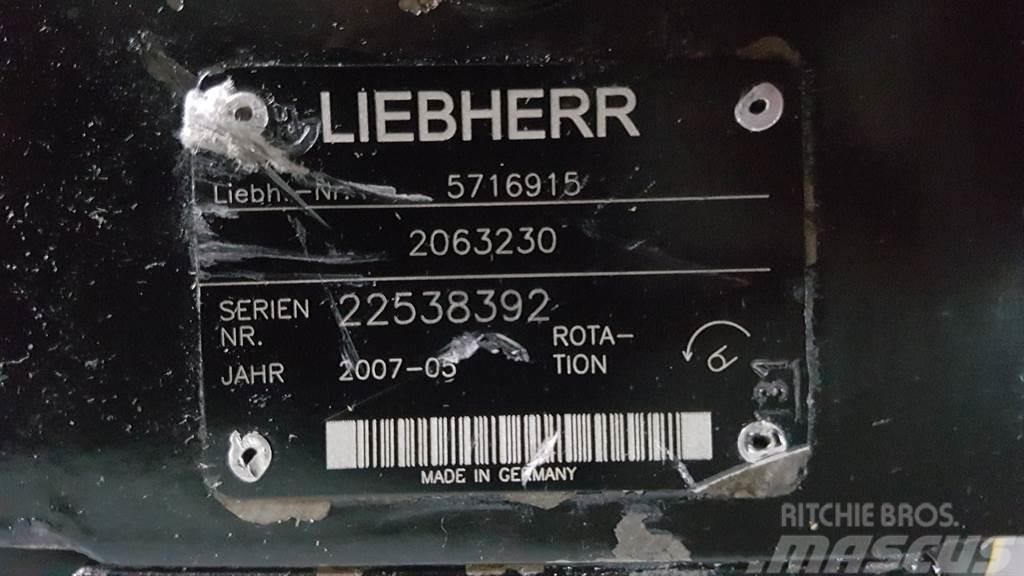 Liebherr 5716915 - L566/L574 - Drive pump/Fahrpumpe/Rijpomp Hydraulik