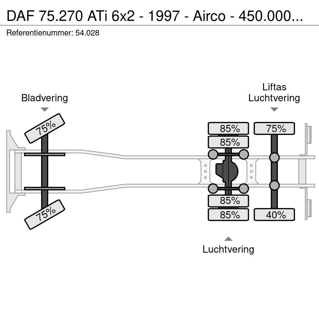 DAF 75.270 ATi 6x2 - 1997 - Airco - 450.000km - Unique Lastbil - Gardin
