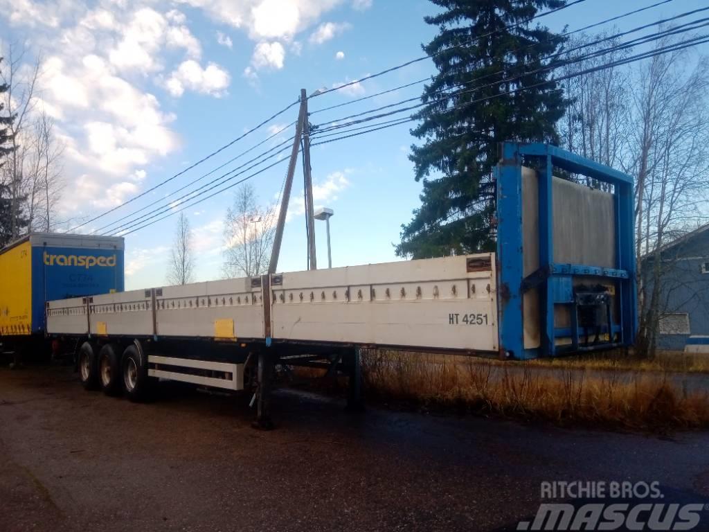 Närko alumiinilaidat Semi-trailer med lad/flatbed