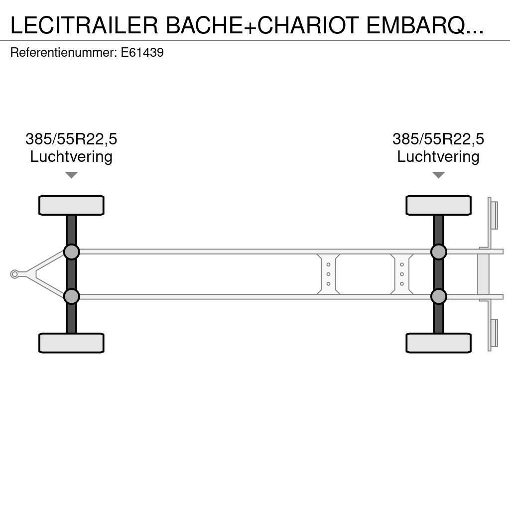 Lecitrailer BACHE+CHARIOT EMBARQUER/KOOIAAP Gardinanhænger