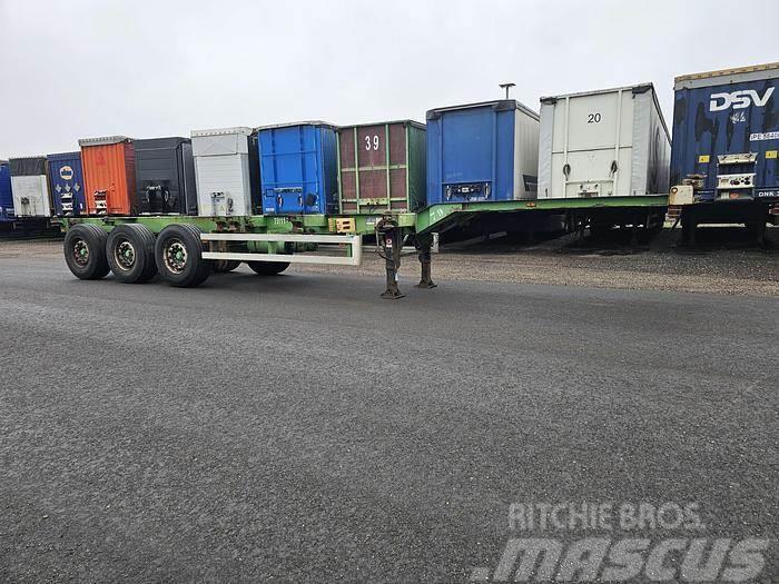 Renders RSCC 12-27cc | 3 AXLE CONTAINER CHASSIS | 40 FT 2X Semi-trailer med containerramme