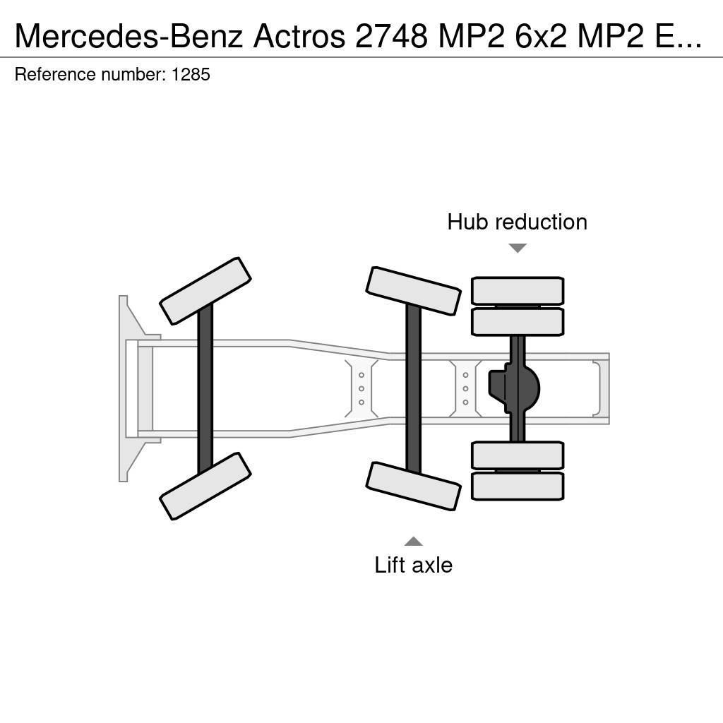 Mercedes-Benz Actros 2748 MP2 6x2 MP2 EPS V6 Big Axle Hydraulic Trækkere