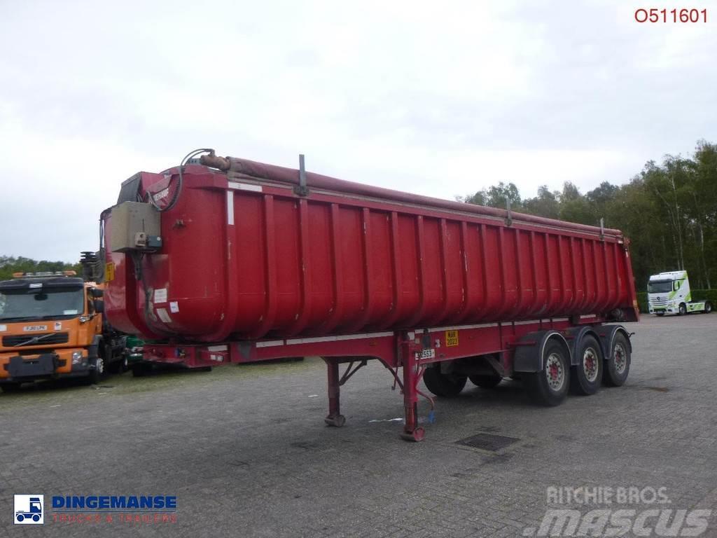 Fruehauf Tipper trailer alu 34.6 m3 + tarpaulin Semi-trailer med tip