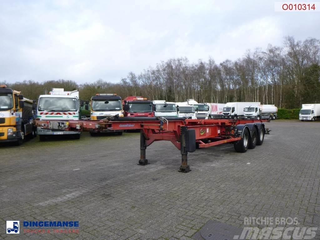 Asca 3-axle container trailer Semi-trailer med containerramme