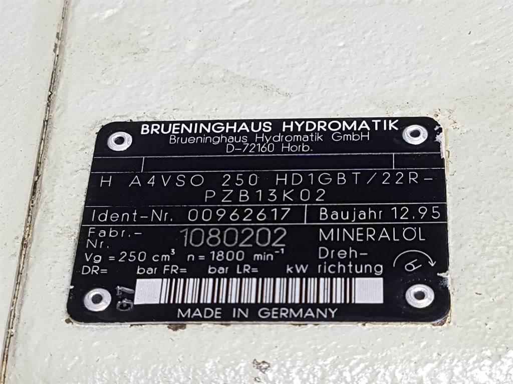 Brueninghaus Hydromatik H A4VSO250HD1GBT/22R - R910962617 - Drive pump Hydraulik