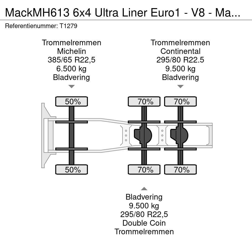 Mack MH613 6x4 Ultra Liner Euro1 - V8 - Manual - PTO - Trækkere