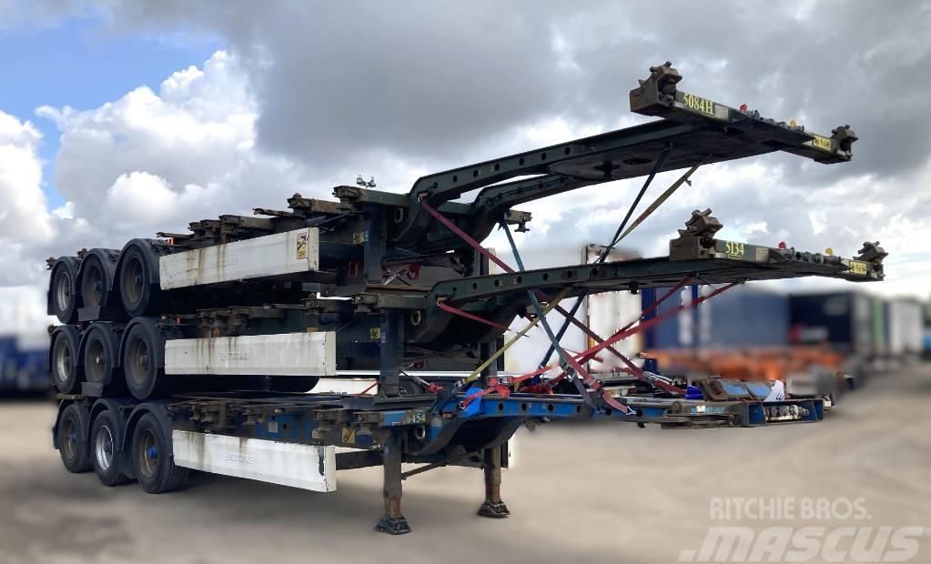 Krone Chassi - 3stack high, year 2006 Semi-trailer med containerramme