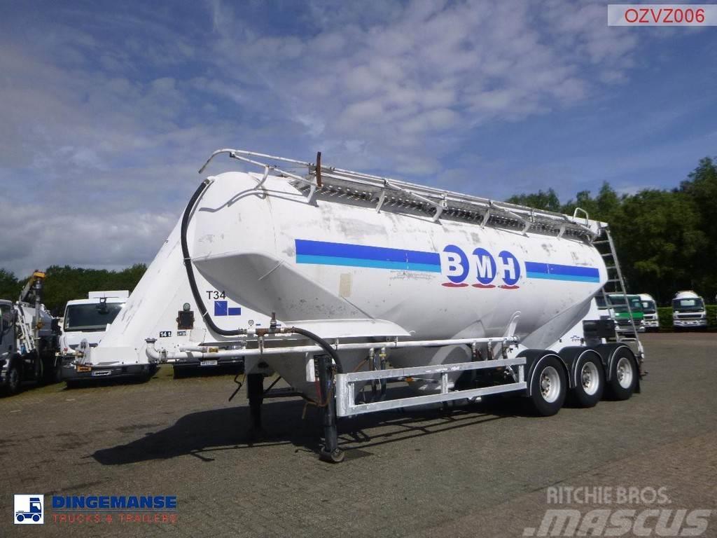 Zvvz Powder tank alu 40 m3 / 1 comp Semi-trailer med Tank
