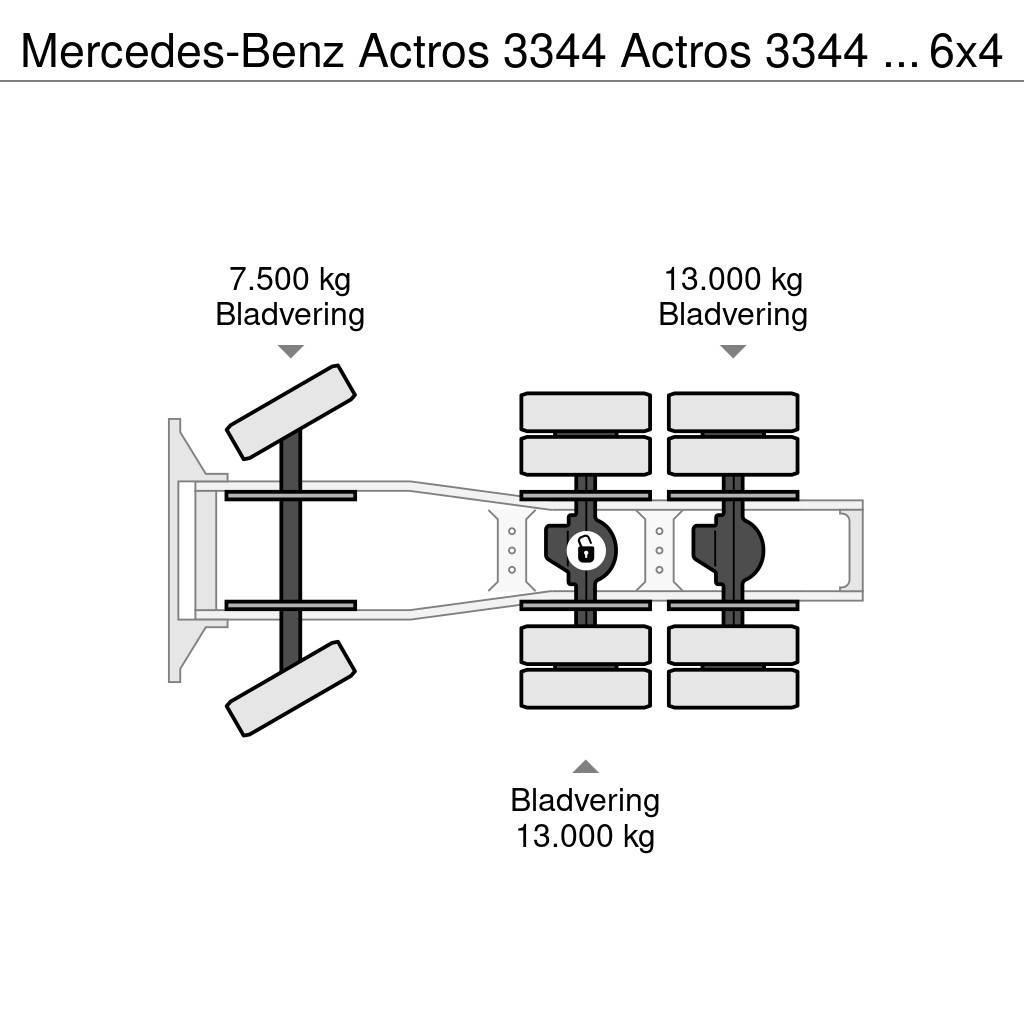 Mercedes-Benz Actros 3344 Actros 3344 Kipphydraulik 6x4 33Ton Trækkere
