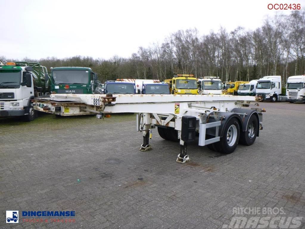 Robuste Kaiser 2-axle container chassis 20 ft. + tipping Semi-trailer med tip