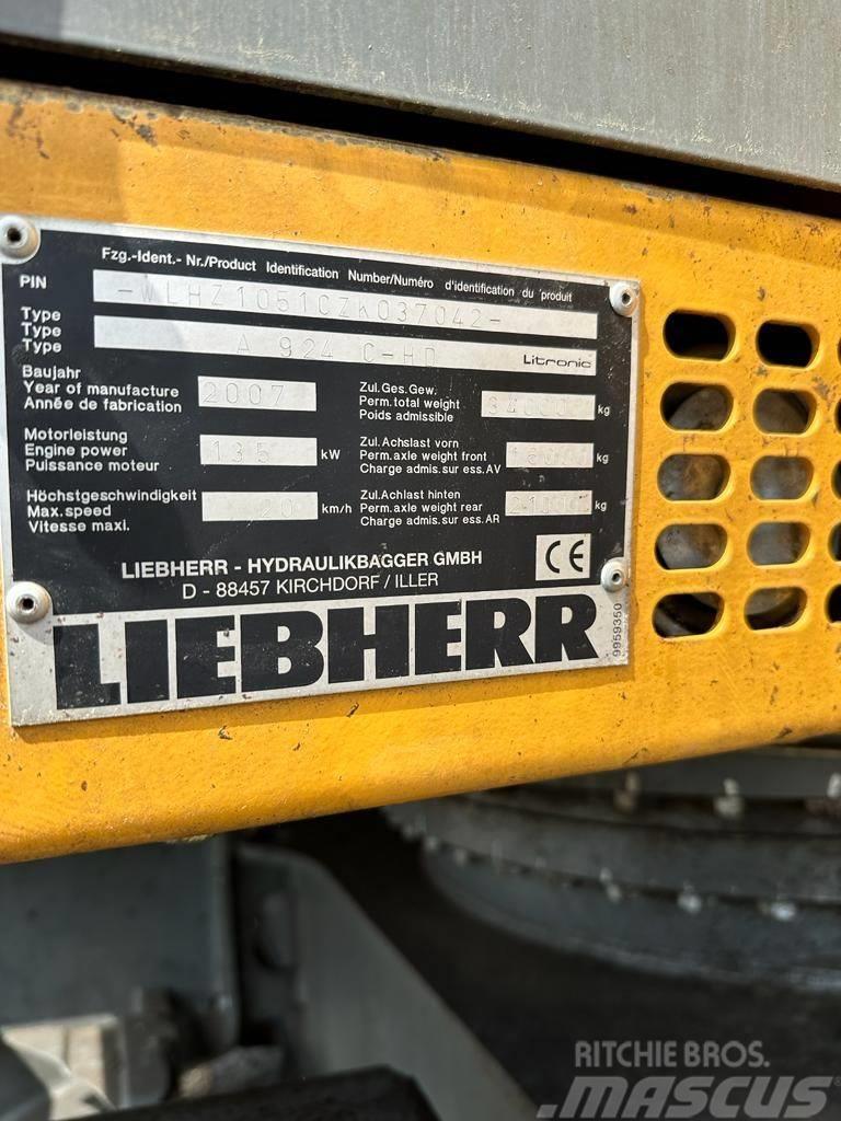 Liebherr A 924C-HD Gravemaskiner på hjul